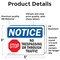 Signmission No Trespassing Or Through Traffic Sign, Vinyl Decal, 5in W x 3.5in L, 2PK OS-2PACK-NS-D-35-L-14962 - alternate 4